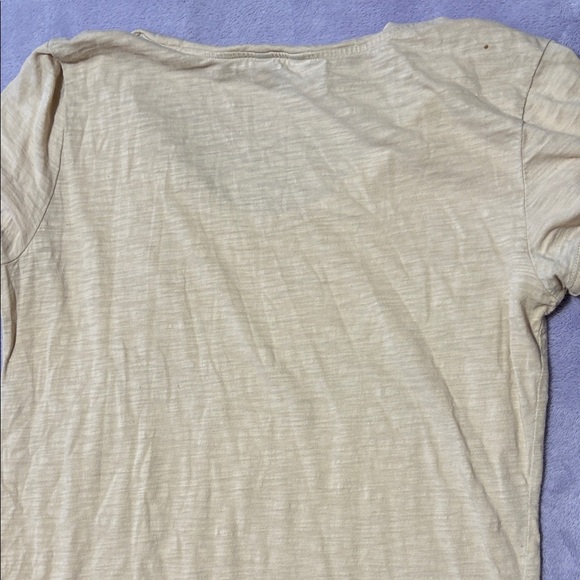 Ann Taylor Beige Sequin Short Sleeve Top - Picture 6 of 7